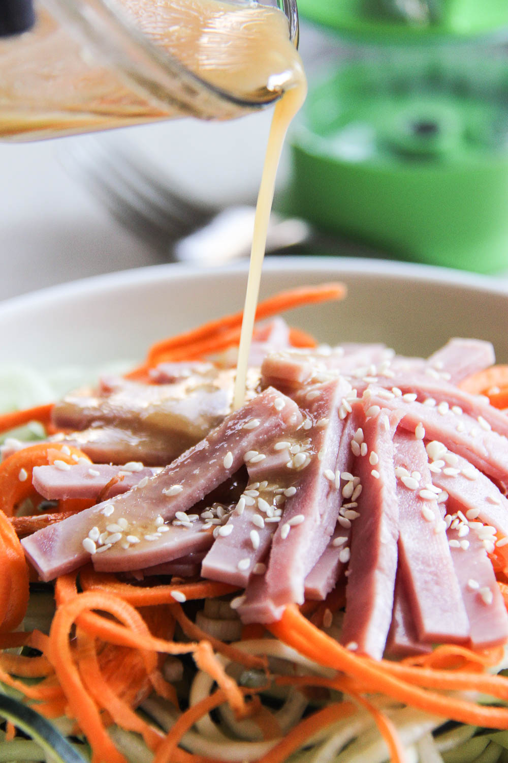Zoodle Salad with Miso Dressing Ketchup with Linda