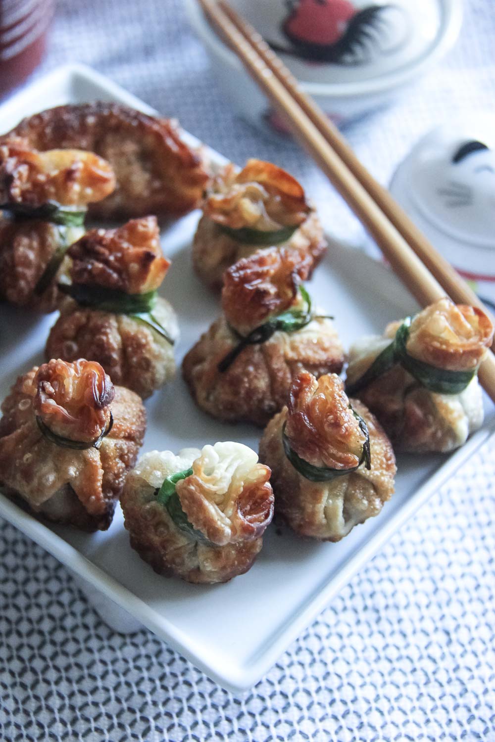 These crispy golden dumplings are crispy on the outside and loaded with mushroomy goodness. You don't have to tell your guests how easy these dumplings are! Just like restaurant-made but without the expensive price.