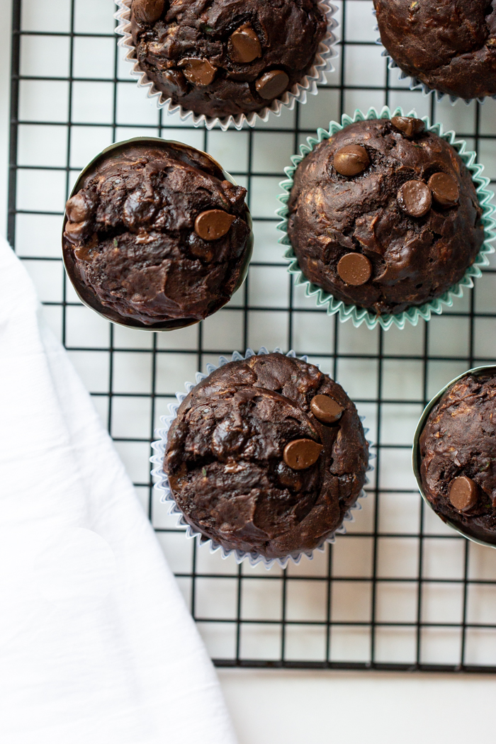 Dark Chocolate Zucchini Muffins (1 of 5)