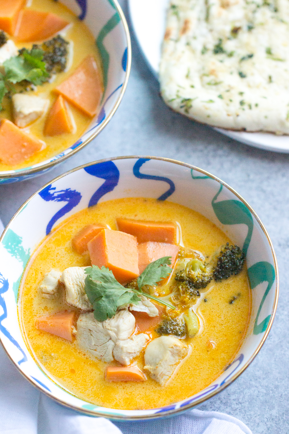 Sweet Potato Thai Curry Soup. Thai curry paste is a great condiment to keep in your pantry or refrigerator. Just a spoonful adds layers of flavor-sweet, salty, tangy, spicy-to a dish.