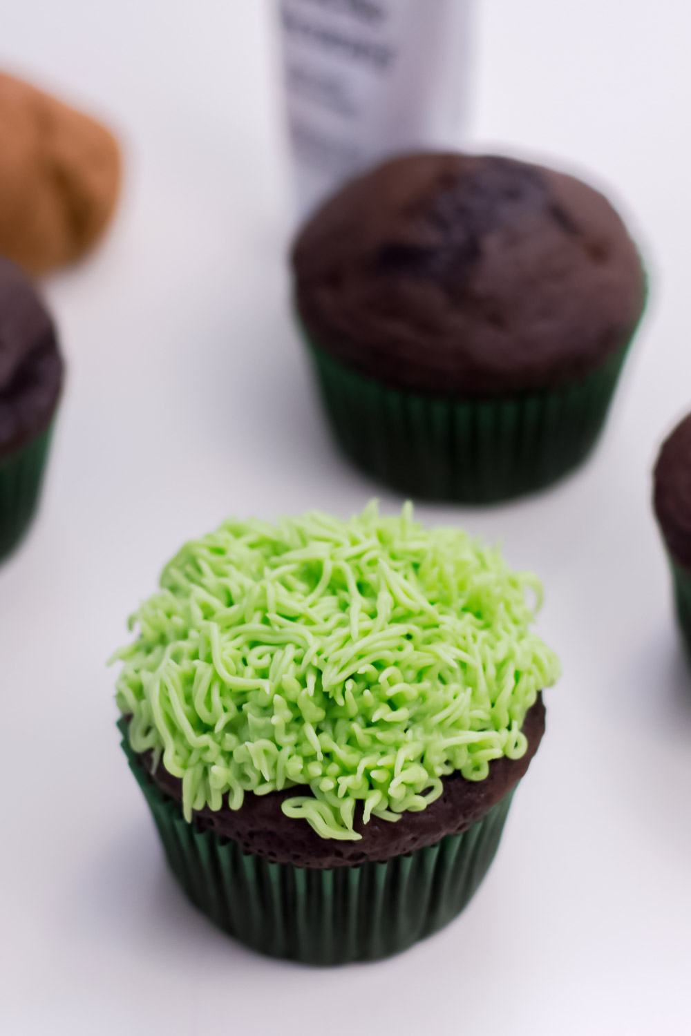 Football Cupcakes are the perfect dessert for Super Bowl parties, football game day, or a themed football birthday party!