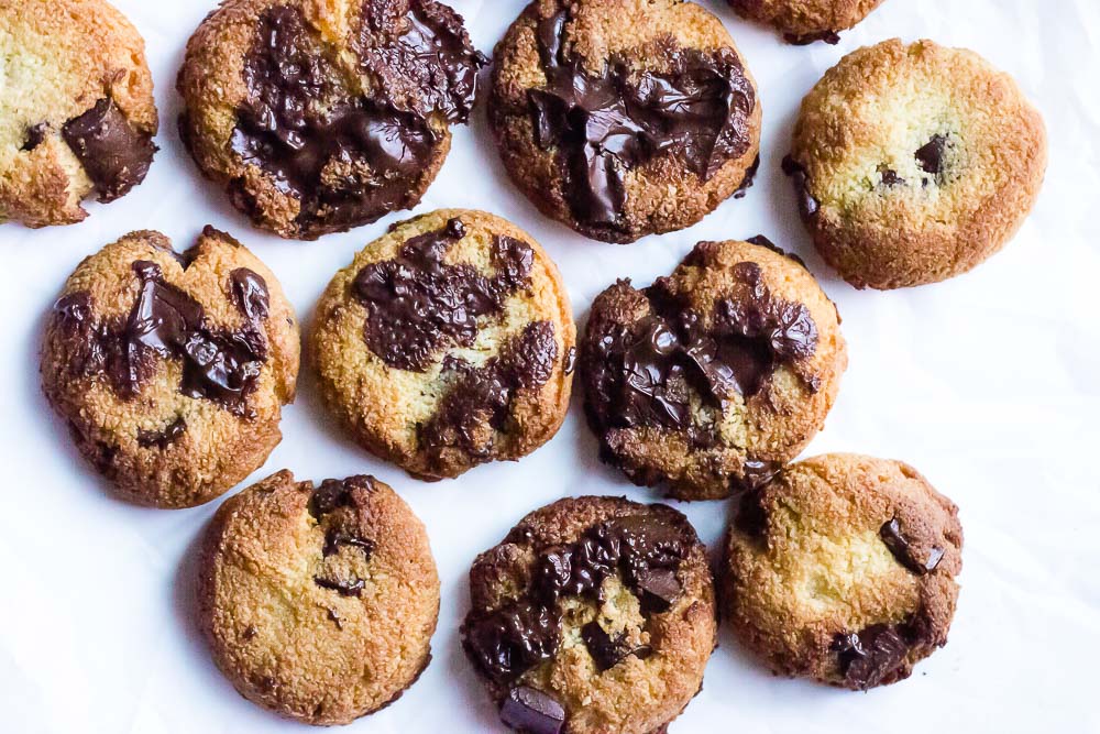This Keto Chocolate Chip Cookie recipe gives all of the flavors I crave without the guilt for cheating on my keto diet.