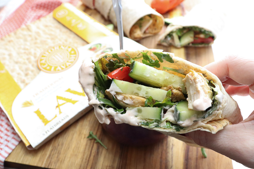 If you are looking for an easy yet delicious dish that you can prep ahead of time, you are going to love this Chicken Shawarma Lavash. This is wonderful for lunch or dinner any night of the week.