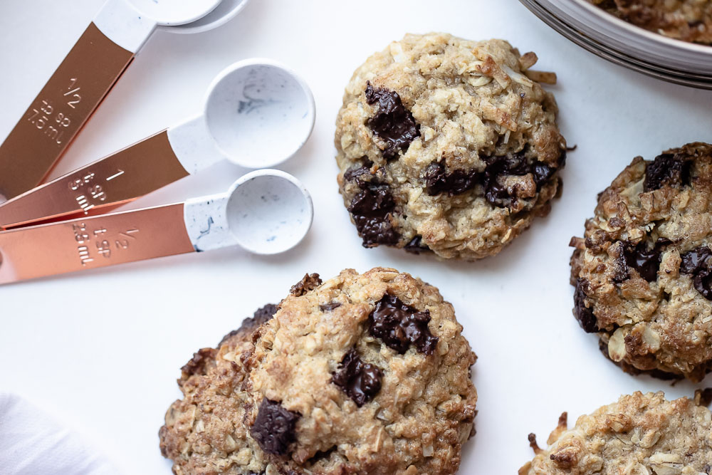 Wheat Germ Chocolate Chip Cookies great for breakfast or a filling snack