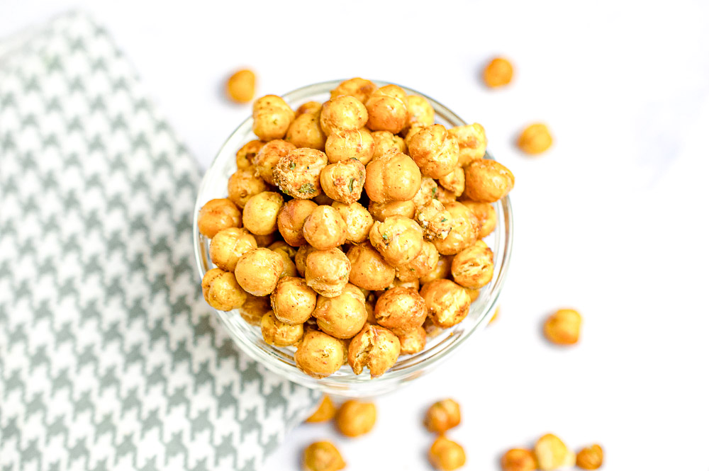 Crunchy Crispy Air Fryer Chickpeas make a wonderful snack!