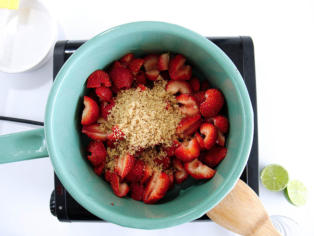 Strawberry Chia Jam is the perfect, sweet, and fresh addition to your toast, bagel, or muffin. Of course, it’s delicious all on its own but, definitely will do a great job of jazzing up other foods as well. Chia seeds add a delicious and healthy aspect to this delightfully easy spread.