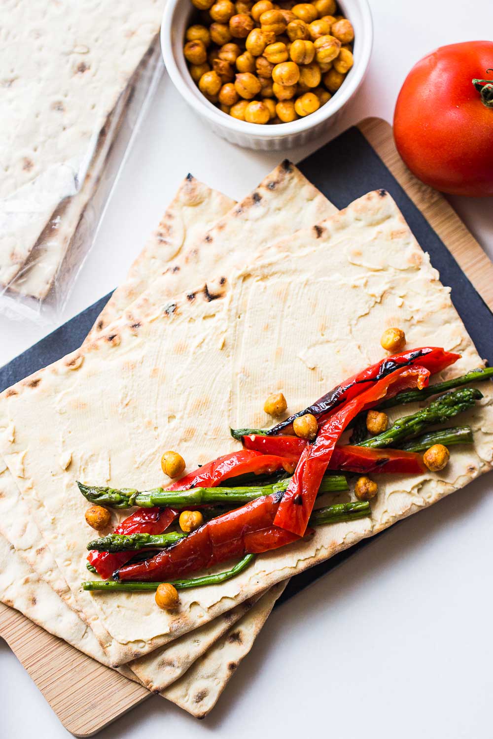 Mediterranean Mezza platter. This is the absolute healthy Mezza platter that comes with hummus, tabbouleh, roasted vegetables, lavash and so much more.