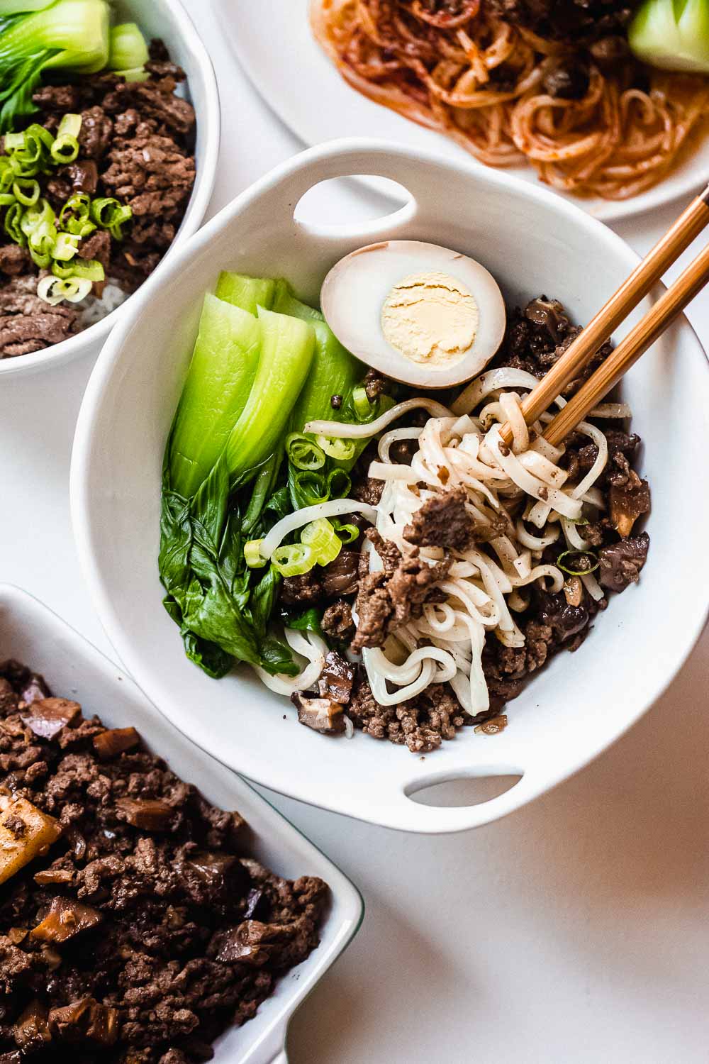 Taiwanese meat sauce recipe (lu rou fan). This savory classic comes in aromatic Chinese five-spices and soy sauce in a simple braise for ground or minced meat. The best part you can make this on a stove or in an instant pot.