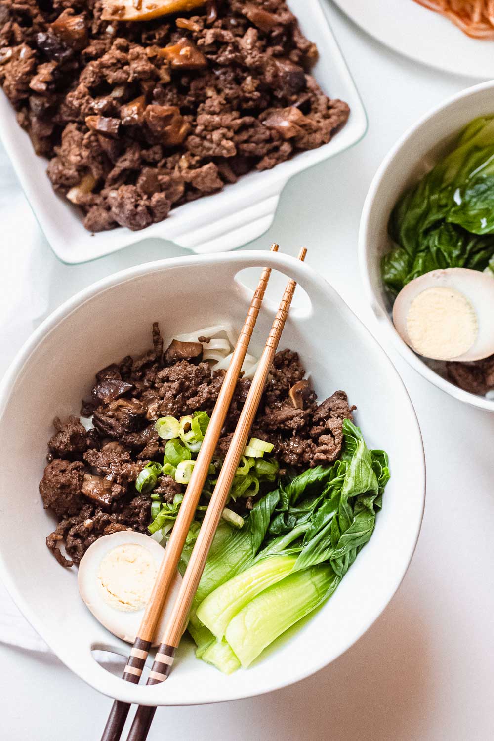 Taiwanese meat sauce recipe (lu rou fan). This savory classic comes in aromatic Chinese five-spices and soy sauce in a simple braise for ground or minced meat. The best part you can make this on a stove or in an instant pot.