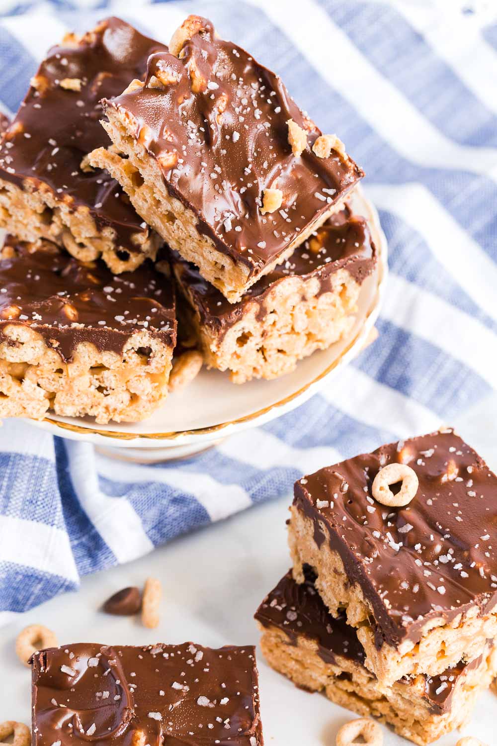 Caramel Oat Squares are perfect for breakfast or snack and involve hearty oatmeal and chocolate.