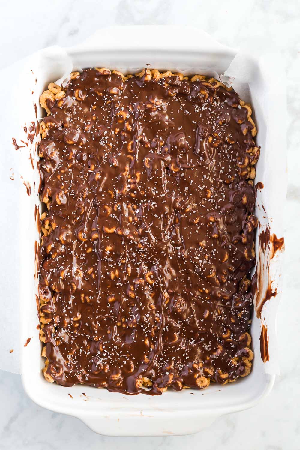 Caramel Oat Squares are perfect for breakfast or snack and involve hearty oatmeal and chocolate.
