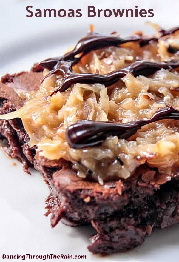 If you love Samoas Girl Scout Cookies, but have none left in the house, these Samoas Brownies are about to be your favorite new dessert! Even though you can only get Samoas Cookies during a very few months per year, this recipe will fill that need like nobody’s business! With coconut, chocolate and caramel, you’re going to be in love. 