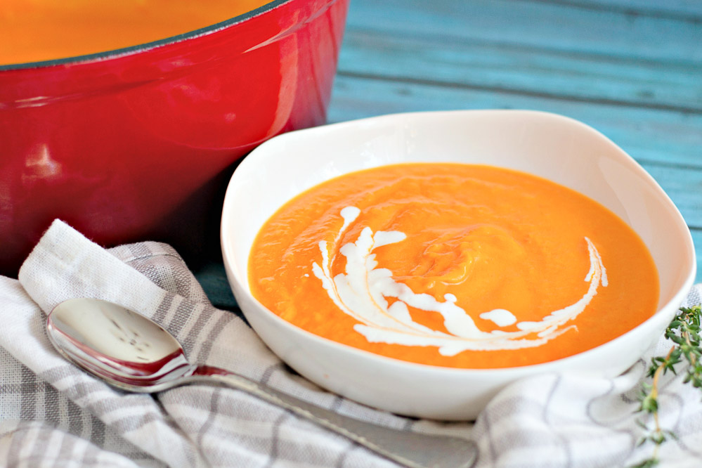 This Easy Butternut Squash Soup is unbelievably creamy, satisfying, and so flavorful. Truly the best homemade butternut squash soup that you can enjoy all winter long!