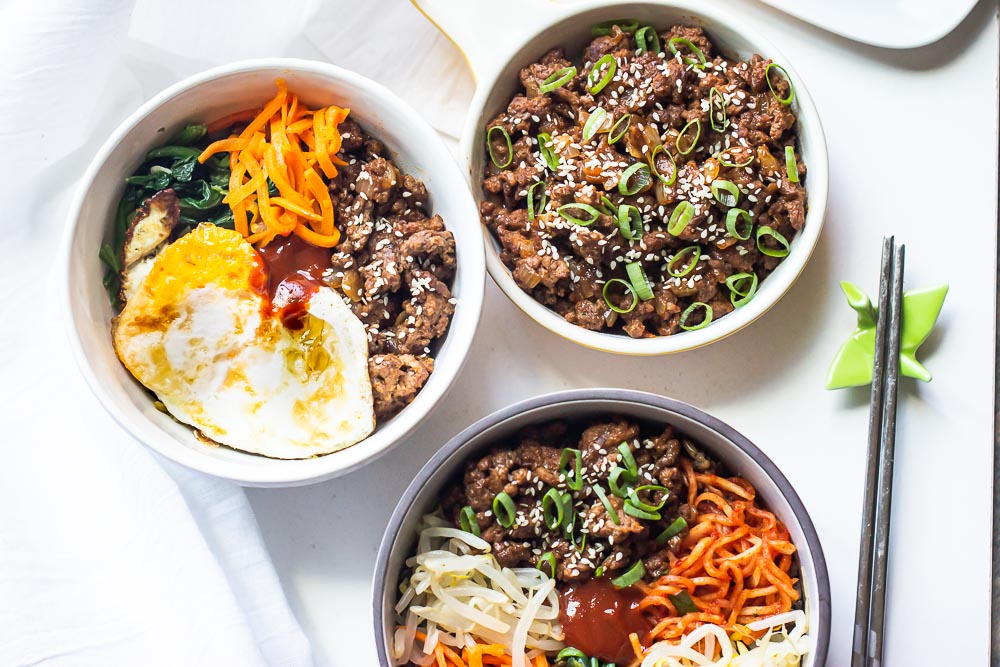 This Easy Ground Beef Bulgogi Recipe is the true definition of comfort in a bowl and will quickly find its way into your regular meal rotation. Add your favorite veggies on the side and a fried egg on top of a bed of rice for quick and easy bulgogi bowl. In short, this meal is your new BFF.